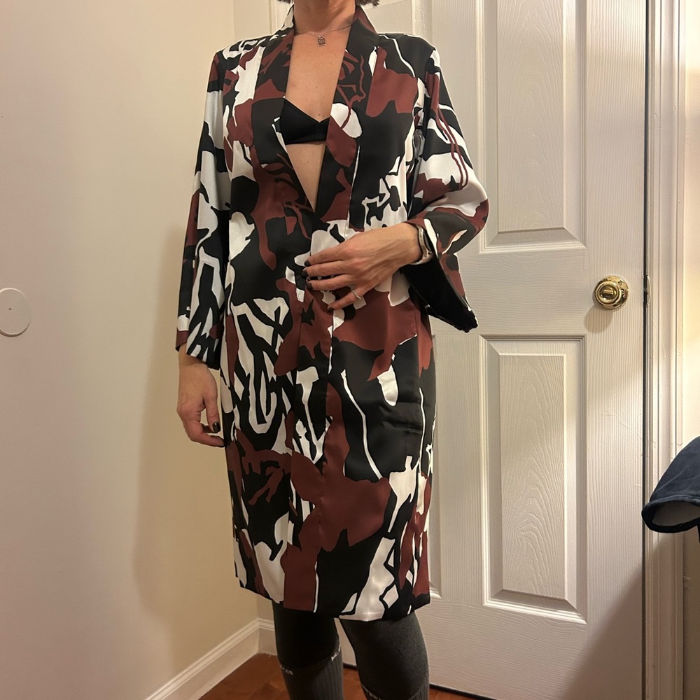 Chico's Red and Black Blouse